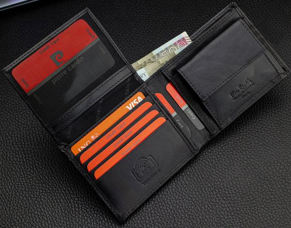 Dovanų rinkinys vyrams: Pierre Cardin piniginė ir Stevens diržas 5288