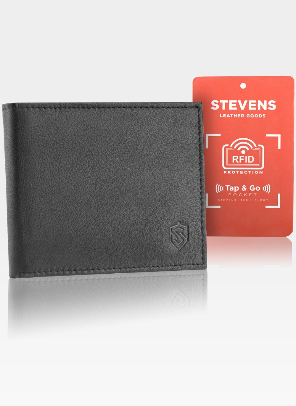 Vyriška plona odinė piniginė Stevens S26