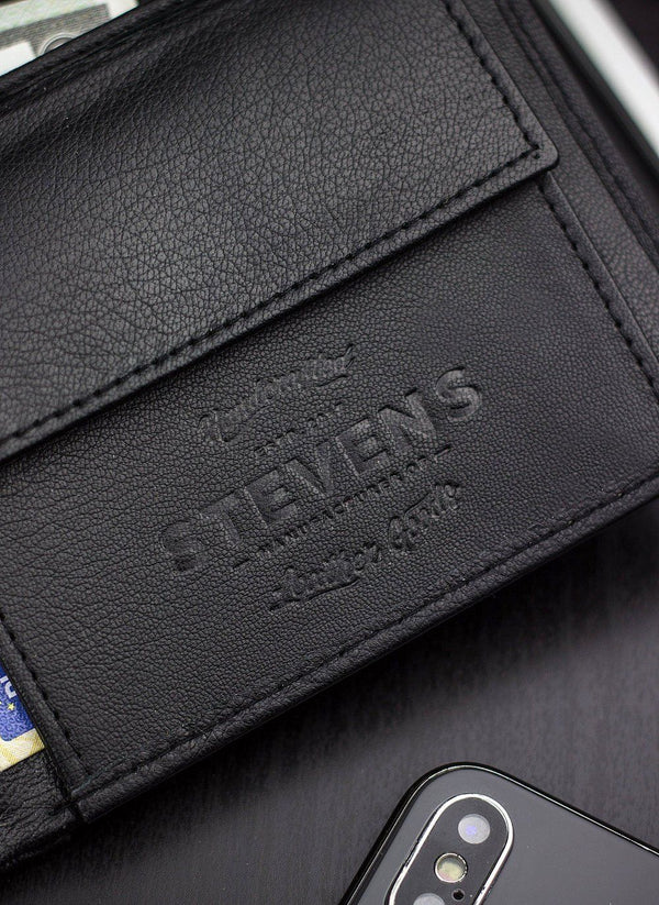 Vyriška plona odinė piniginė Stevens S26