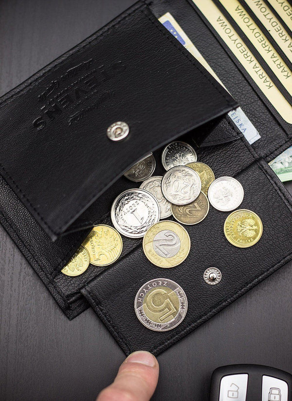 Vyriška plona odinė piniginė Stevens S26