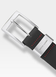 Vyriškas odinis diržas Pierre Cardin 70007, juodas D53