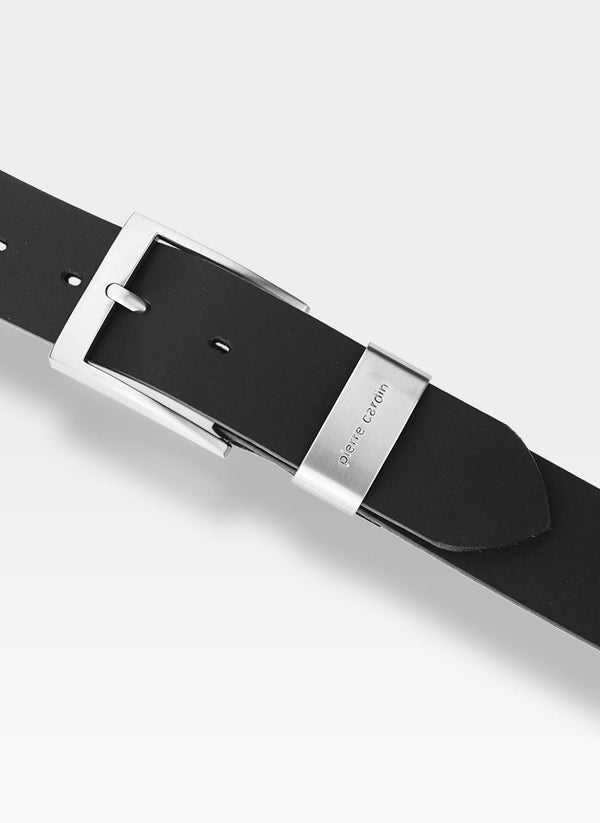 Vyriškas odinis diržas Pierre Cardin 70007, juodas D53