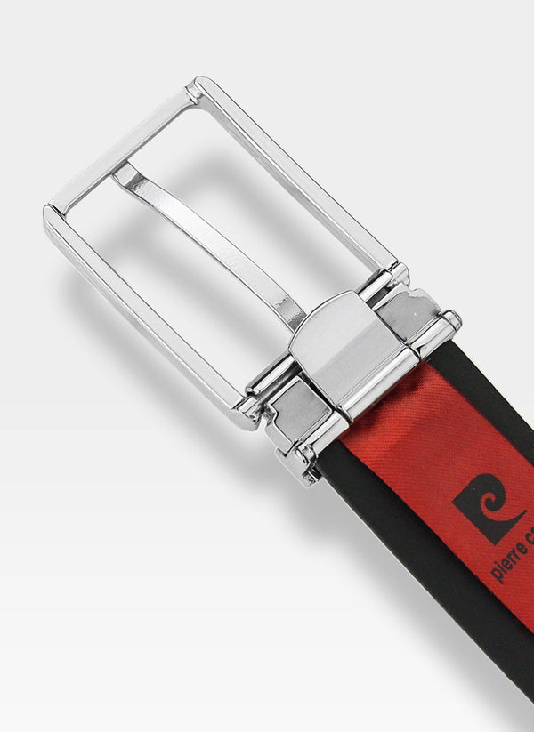 Vyriškas odinis diržas Pierre Cardin, juodas D49