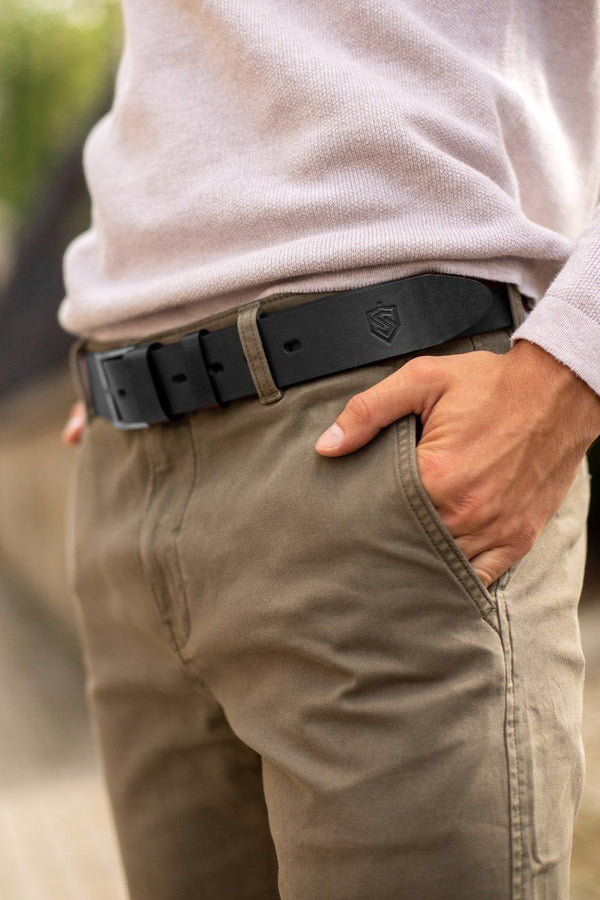 Dovanų rinkinys vyrams, piniginė su diržu Stevens 325, medinėje dėžutėje D151