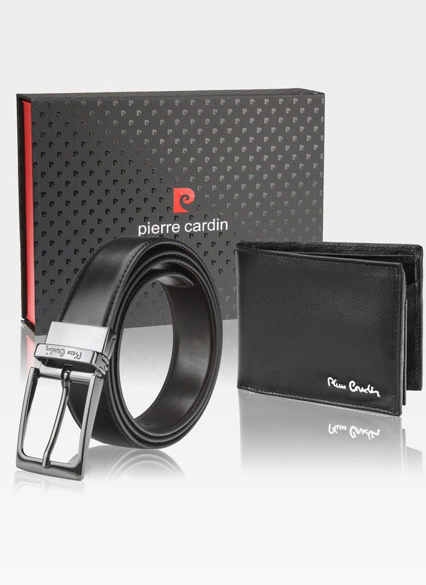 Komplektas vyrui piniginė su diržu Pierre Cardin T6 8806