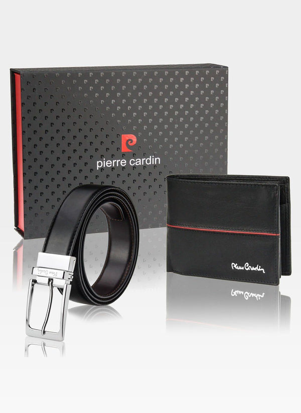 Komplektas vyrui piniginė su diržu Pierre Cardin K38 8806