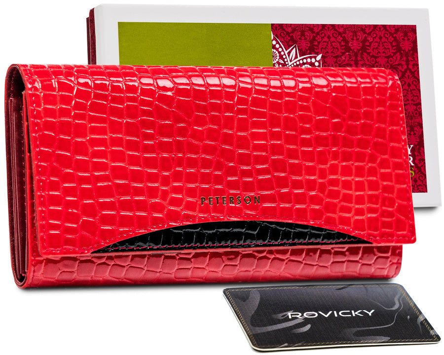 Piniginė moterims Peterson MC46 raudona N100