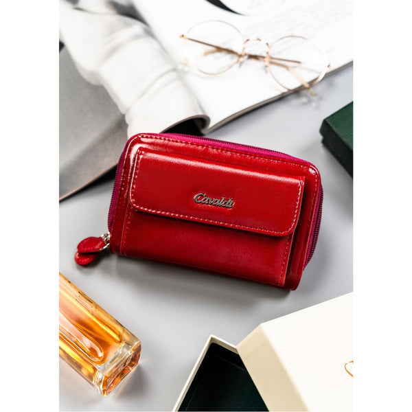 Moteriška piniginė Cavaldi T5, raudona D1766