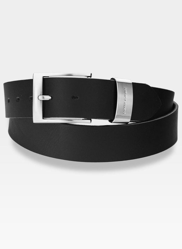 Vyriškas odinis diržas Pierre Cardin 70007, juodas D53