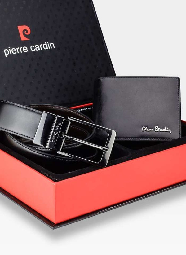 Komplektas vyrui piniginė su diržu Pierre Cardin P2