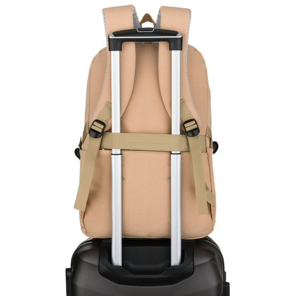 Vidutinė kuprinė unisex Peterson, smėlio