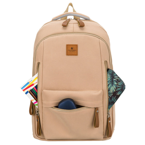 Vidutinė kuprinė unisex Peterson, smėlio