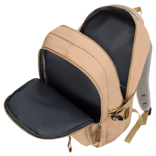 Vidutinė kuprinė unisex Peterson, smėlio