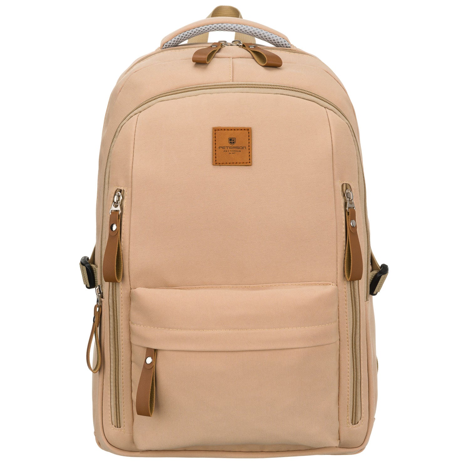 Vidutinė kuprinė unisex Peterson, smėlio