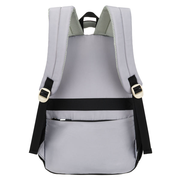 Vidutinė kuprinė unisex Peterson, balta ir juoda