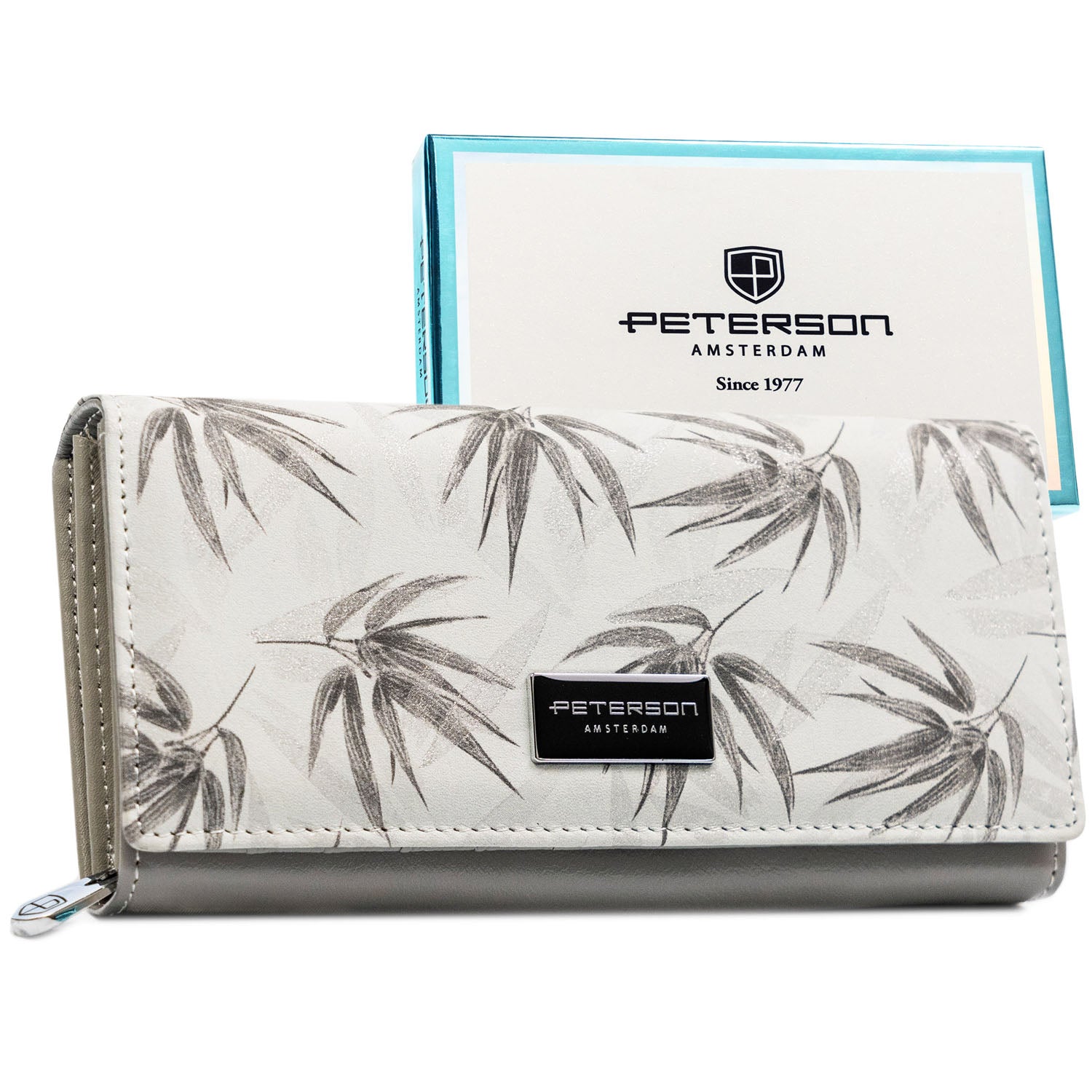 Didelė piniginė moterims Peterson, balta PT26