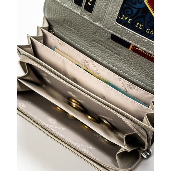 Didelė piniginė moterims Peterson, balta PT26