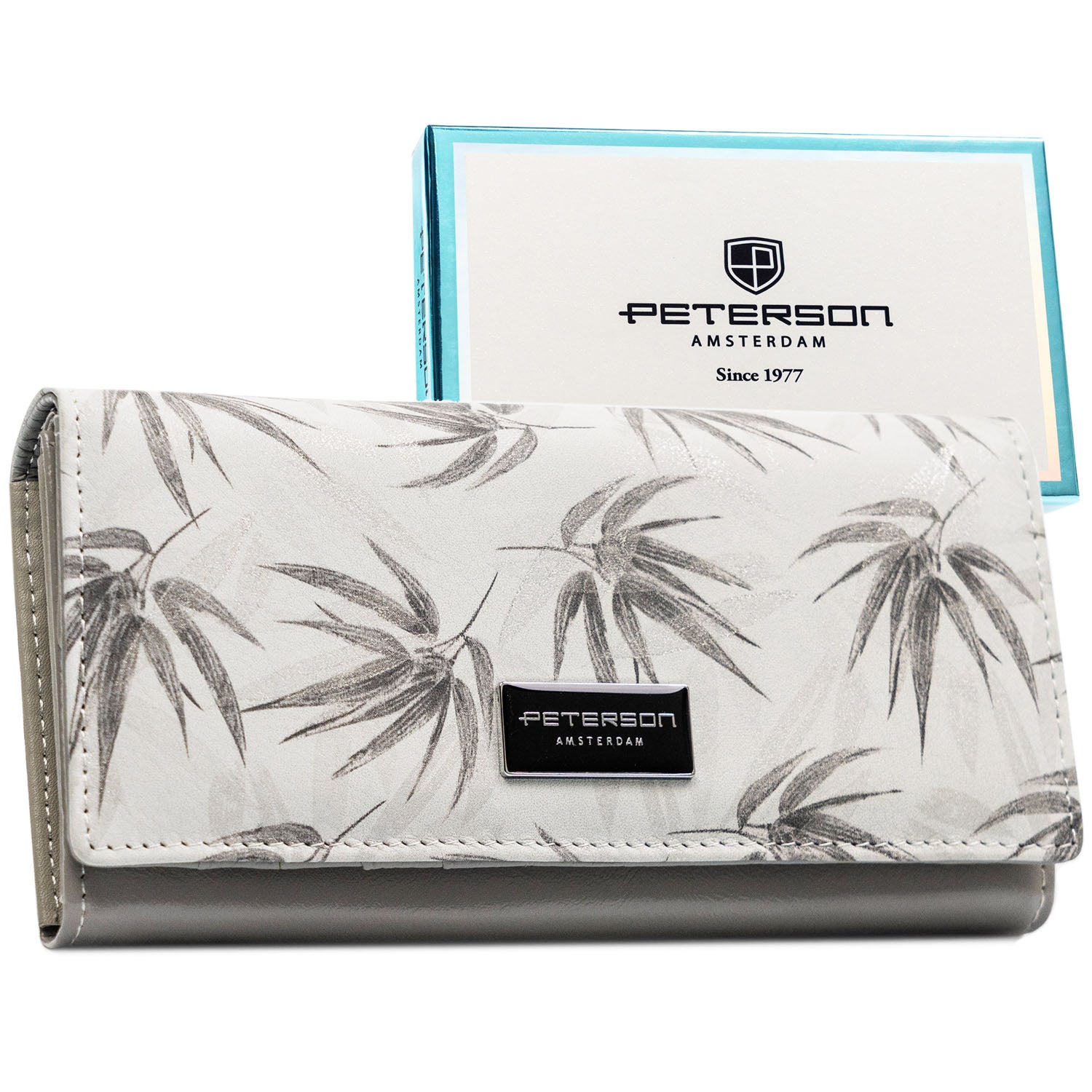 Vidutinė piniginė moterims Peterson, balta PT23