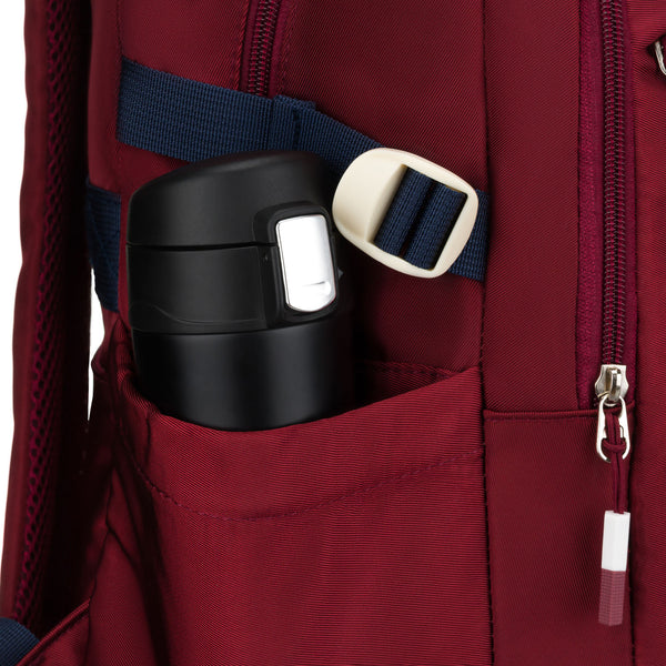 Vidutinė kuprinė unisex Peterson, bordo