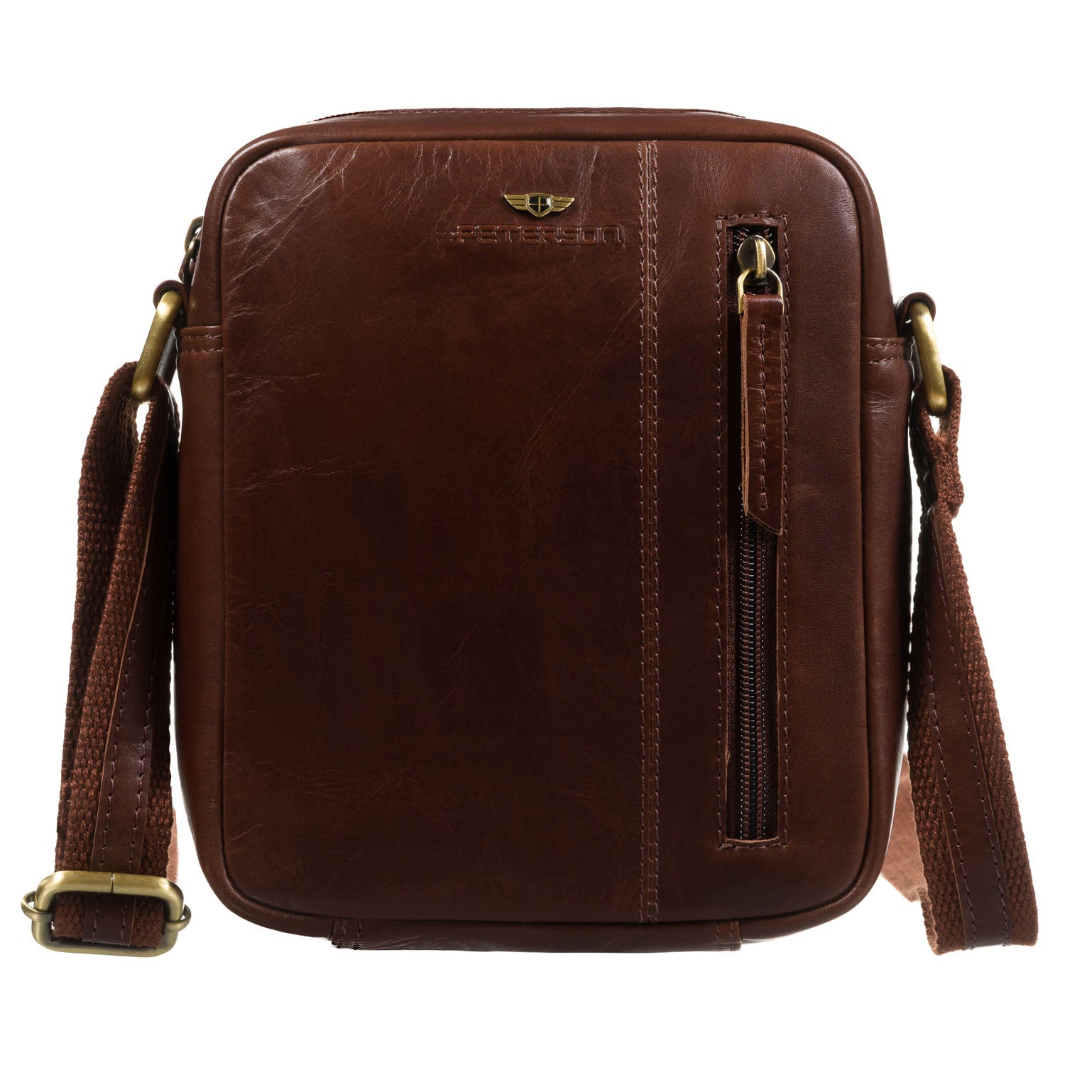 Vidutinė rankinė vyrams Peterson, ruda 0468