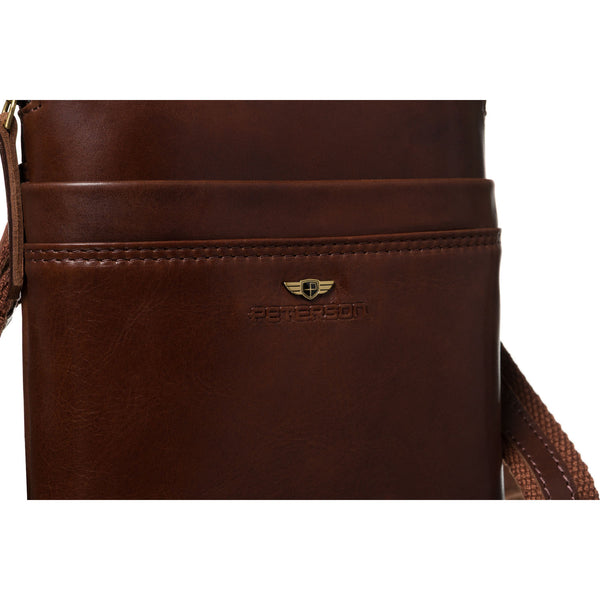 Vidutinė rankinė vyrams Peterson, ruda 6941