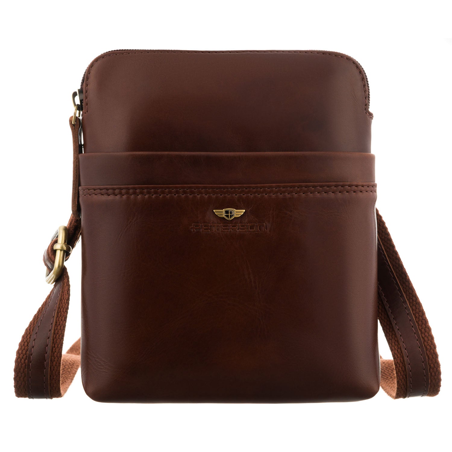 Vidutinė rankinė vyrams Peterson, ruda 6941