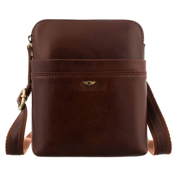 Vidutinė rankinė vyrams Peterson, ruda 6941