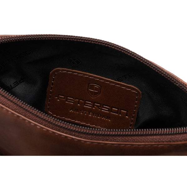 Vidutinė rankinė vyrams Peterson, ruda 6941