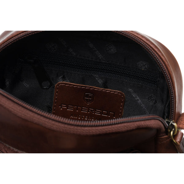 Maža rankinė vyrams Peterson, ruda 0406
