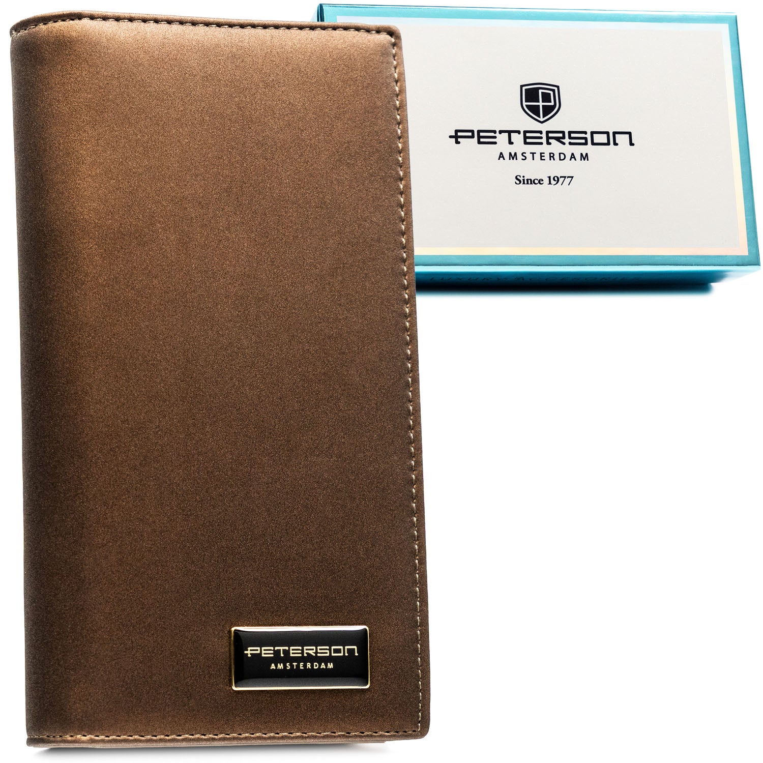 Vidutinė piniginė moterims Peterson, ruda PT105