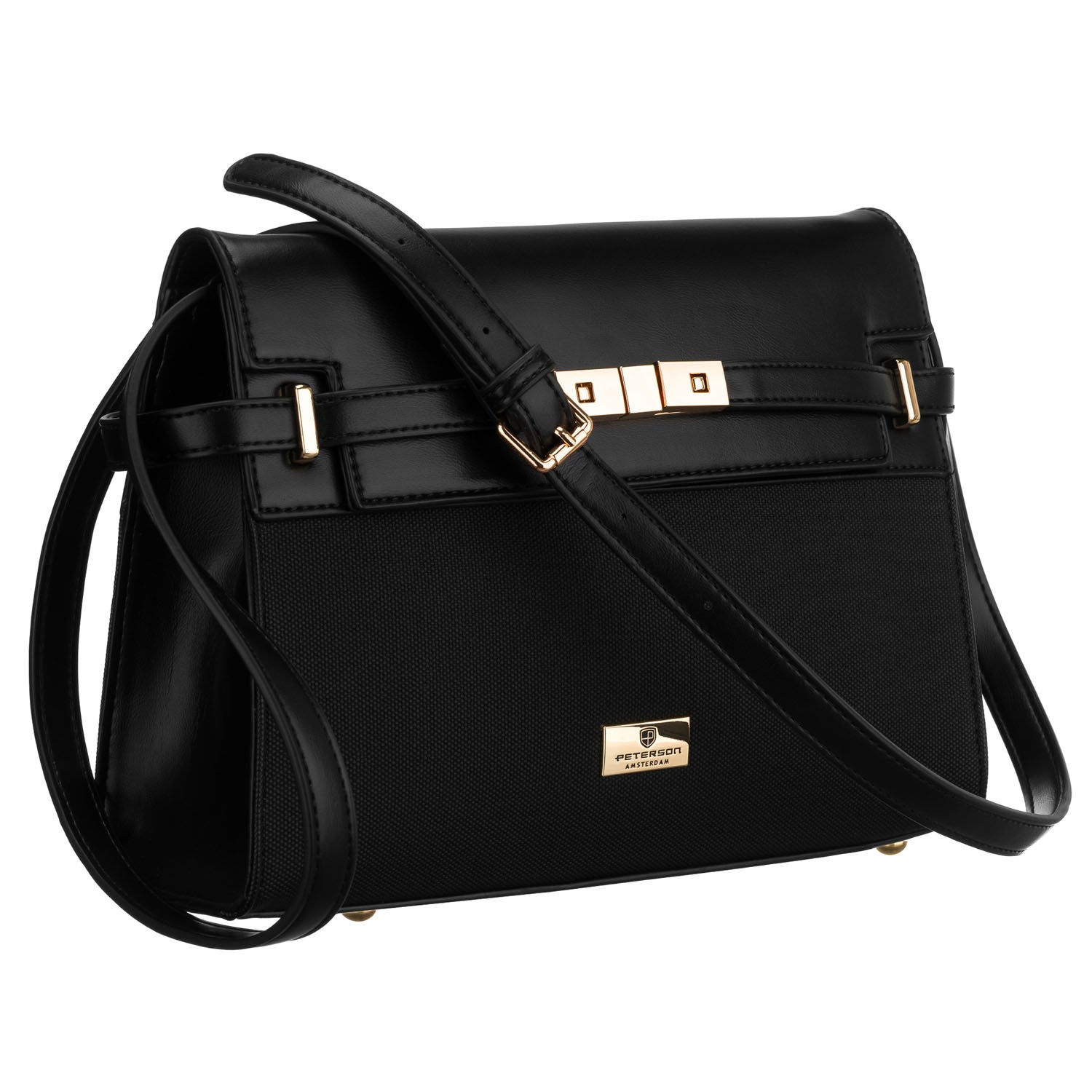 Maža rankinė moterims Peterson, juoda 1436