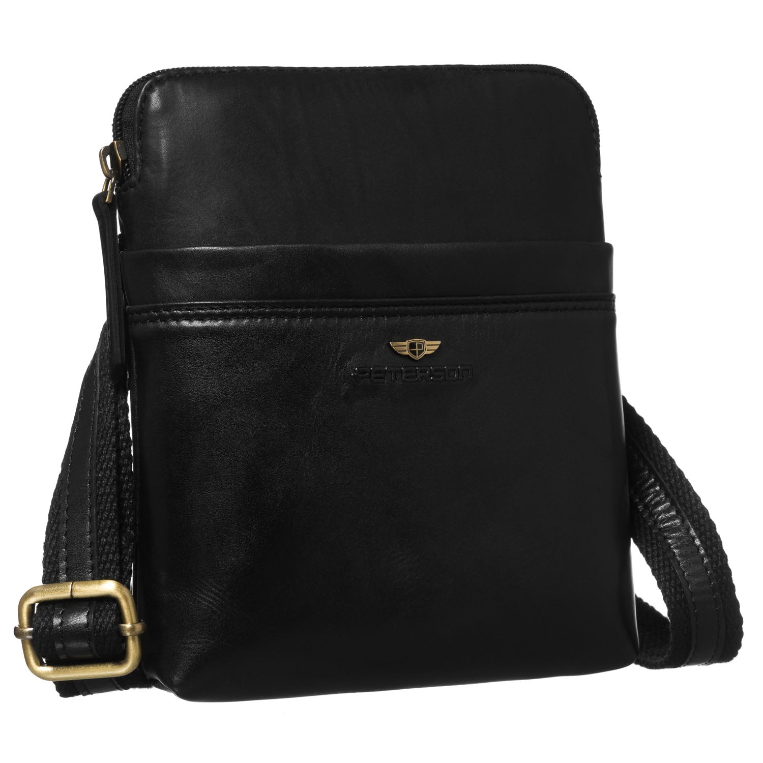 Vidutinė rankinė vyrams Peterson, juoda 6934