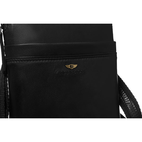 Vidutinė rankinė vyrams Peterson, juoda 6934