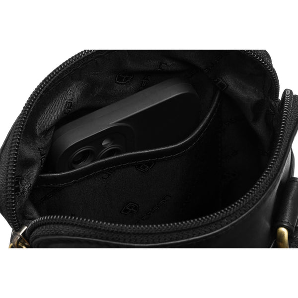 Vidutinė rankinė vyrams Peterson, juoda 6934