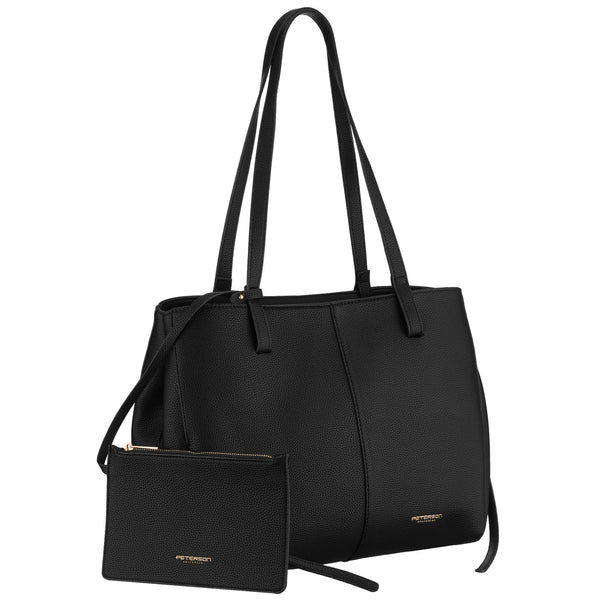 Didelė moteriška shopper rankinė Peterson, juoda AX37