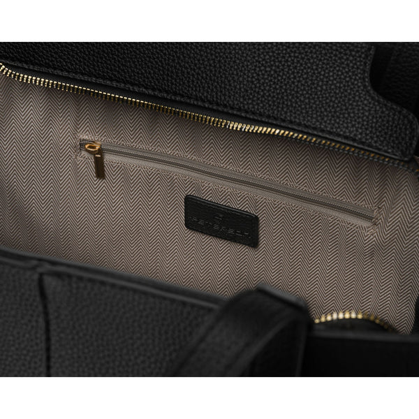 Didelė moteriška shopper rankinė Peterson, juoda AX37