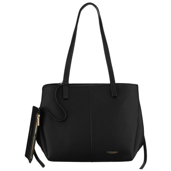 Didelė moteriška shopper rankinė Peterson, juoda AX37