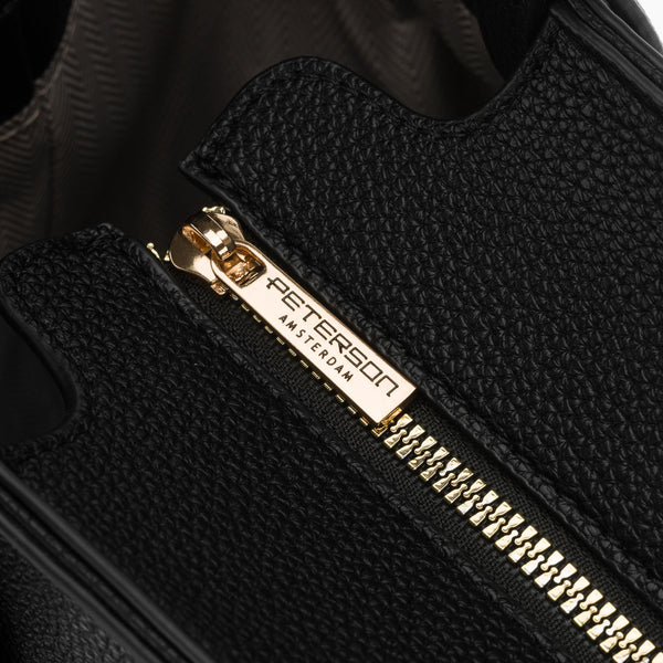 Didelė moteriška shopper rankinė Peterson, juoda AX37