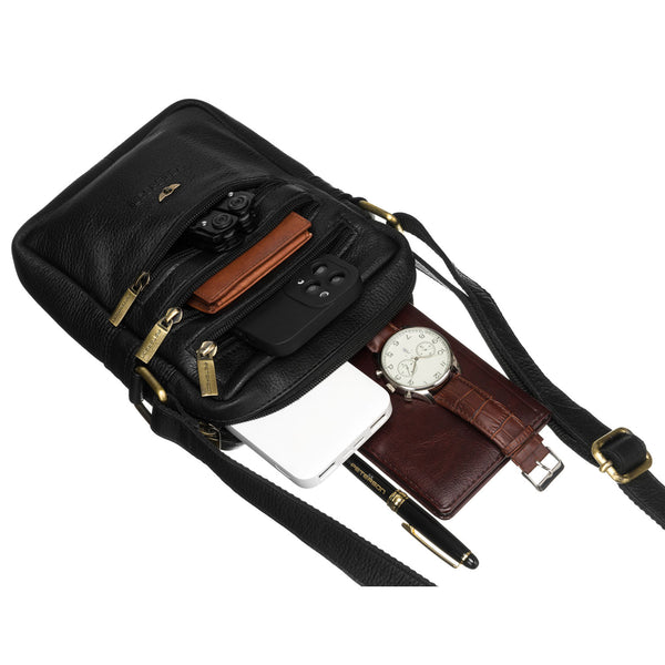 Rankinė vyrams Peterson, juoda R393