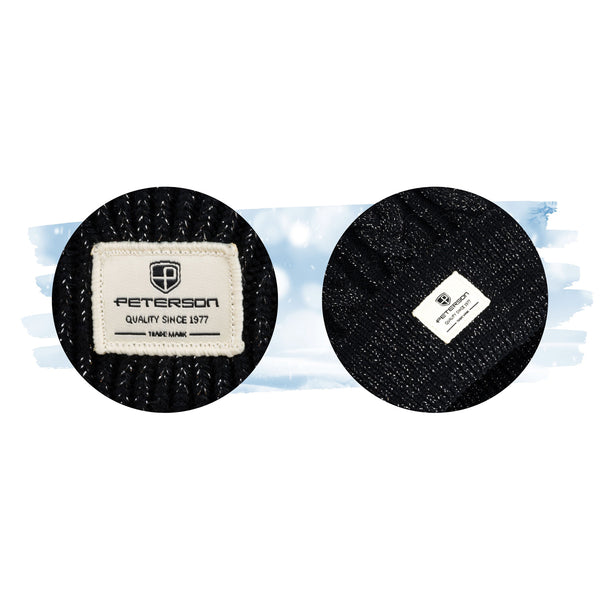 Kepurė moterims Peterson, juoda K109