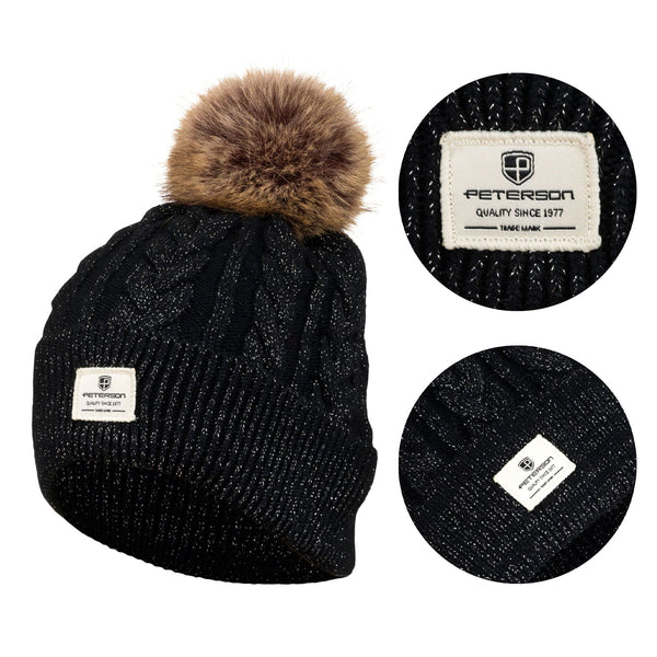 Kepurė moterims Peterson, juoda K109
