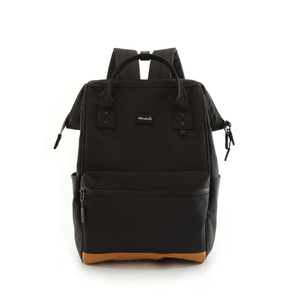 Moteriška miesto kuprinė su USB jungtimi Himawari, juoda