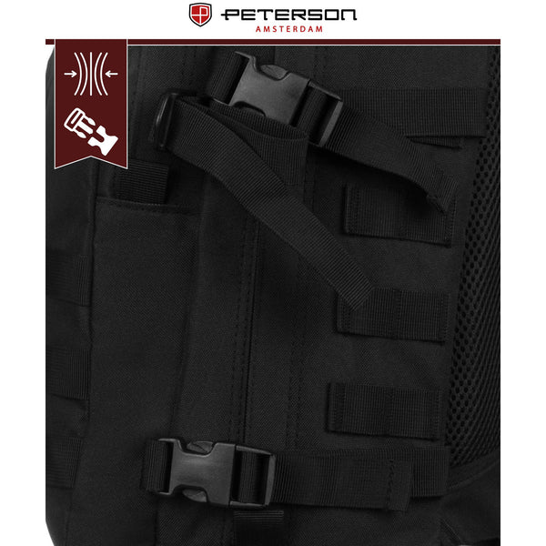 Kuprinė unisex Peterson, juoda K27