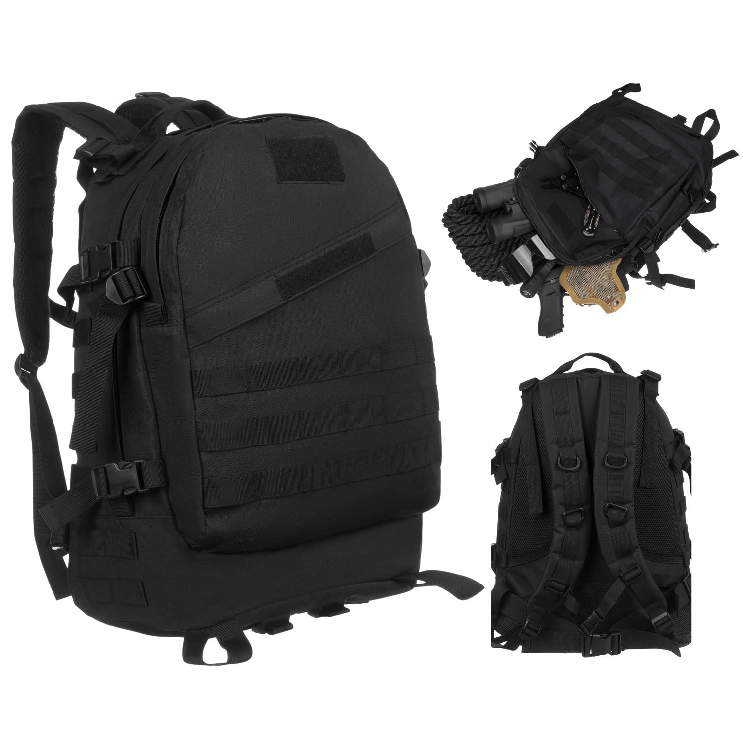 Kuprinė unisex Peterson, juoda K27