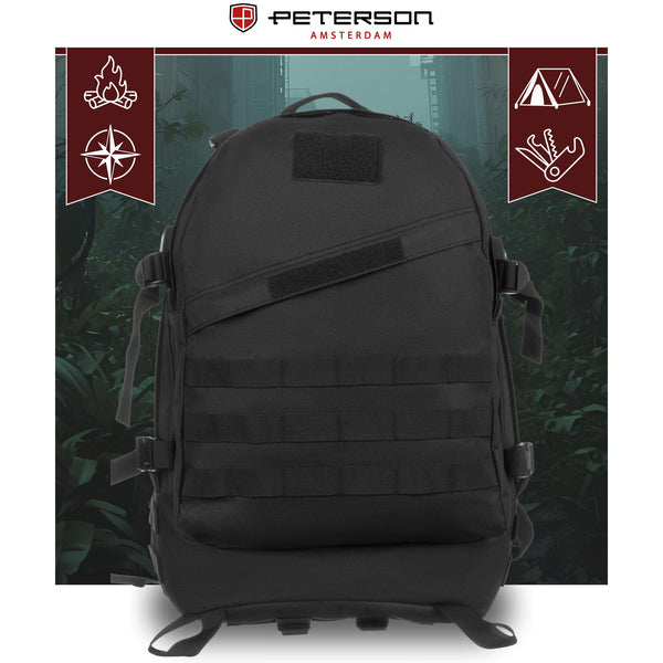 Kuprinė unisex Peterson, juoda K27