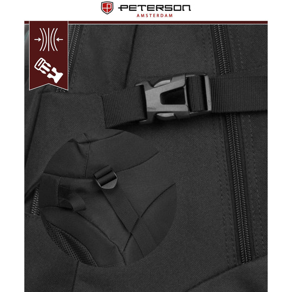 Kuprinė unisex Peterson, juoda K25