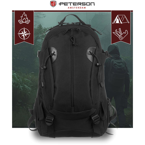 Kuprinė unisex Peterson, juoda K25