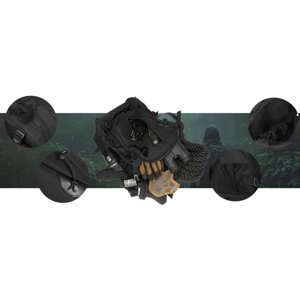 Kuprinė unisex Peterson, juoda K25