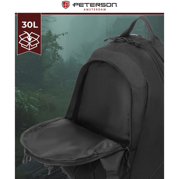 Kuprinė unisex Peterson, juoda K25