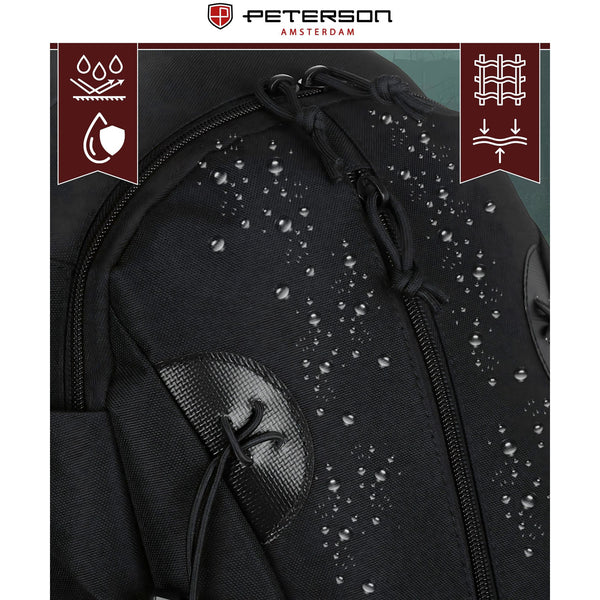 Kuprinė unisex Peterson, juoda K25